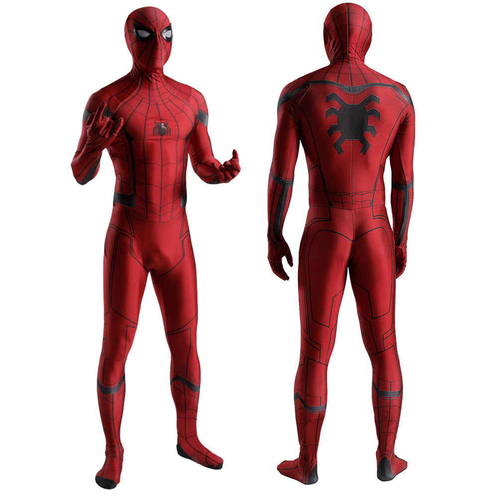 Marvel's Spider-Man Full Red Suit Costume - Bodysuit Spider-Man Full Red Suit Cosplay
