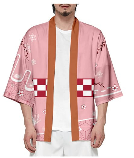 Demon Slayer Nezuko Kemado Costume - Kimono Jacket Nezuko Kemado Cosplay