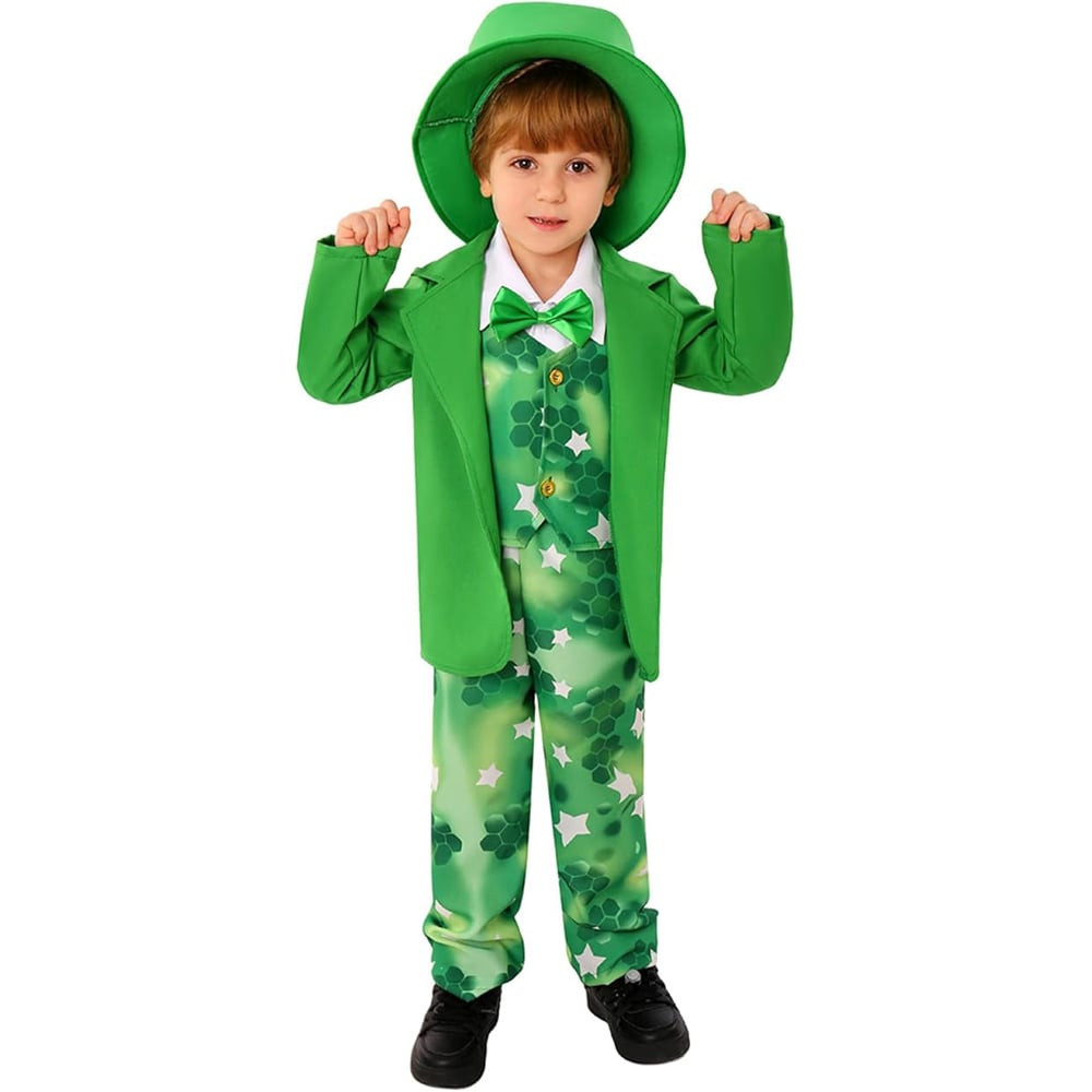 Kids Saint Patrick Costume - Star Suit Set Saint Patrick Cosplay
