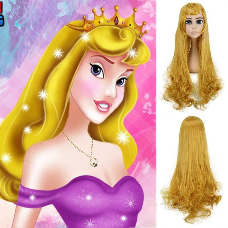 Sleeping Beauty Aurora Wig - Aurora Cosplay Costume Wig Prop