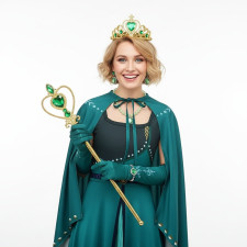 Frozen 2 Queen Anna Costume - Green Dress Anna Cosplay