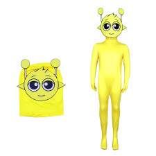 Sprunki Incredibox Simon Costume - Bodysuit Yellow Sprunki Cosplay