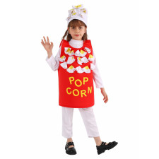 Kids Pop Corn Costume - Bodysuit and Onesie Set Pop Corn Cosplay