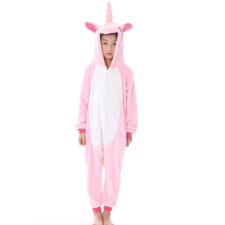 Kids Light Pink Unicorn Costume - Onesie Jumpsuit Light Pink Unicorn Cosplay