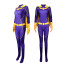 DC Comics Batgirl Barbara Gordon Costume - Purple Bodysuit Cape Batgirl Cosplay