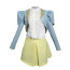 Poor Things Bella Baxter Costume - Blue Jacket Yellow Skirt Set Bella Baxter Cosplay