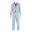 Bruno Mars Die With A Smile Music Video Outfit Costume - Blue Suit Hat Full Set Bruno Mars Cosplay
