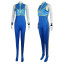 Street Fighter Chun Li Costume - BlueBodysuit Vest Set Chun Li Cosplay