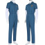 Mouthwashing Curly Costume - Blue Jumpsuit Hat Set Curly Cosplay