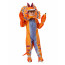 Kids Orange Dilophosaurus Costume - Mask and Suit Dilophosaurus Cosplay