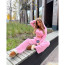 Futurama Amy Wong Costume - Pink Pants Hoodie Suit Set Amy Wong Cosplay