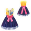 Girls K-Pop Demon Hunters Rumi Costume - Yellow Blue Tutu Dress Rumi Cosplay