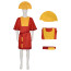 The Emperor's New Groove Kuzco Costume - Red Robe Hat Kuzco Cosplay