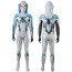Spider-Man 2 Spider-Man White Evolved Suit Costume - Bodysuit Hood Spider-Man White Evolved Suit Cosplay