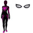 Silk Black Spider-Woman Costume - Bodysuit Purple Spiderwoman Cosplay