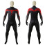 Batman & Robin Movie 1997 Robin Chris o'Donnell Costume - Black Red Bodysuit Cape Robin Cosplay