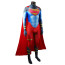 Teen Titans Superboy Kon-El Costume - Navy Red Black Shoulder Bodysuit with Cape Conner Superboy Cosplay