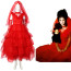 Beetlejuice Lydia Deetz Costume - Red Wedding Dress Lydia Deetz Cosplay