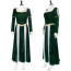 Shrek Princess Fiona Costume - Renaissance Gown Green Dress Princess Fiona Cosplay