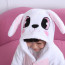 Kids Pink Rabbit Costume - Onesie Jumpsuit Pink Rabbit Cosplay