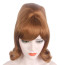 Adele Wig - Medium Wavy Bun And Bangs Wig Adele Cosplay Costume