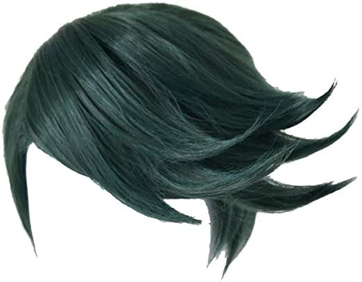 Jojo's Bizarre Adventure Rohan Kishibe Green Short Wig