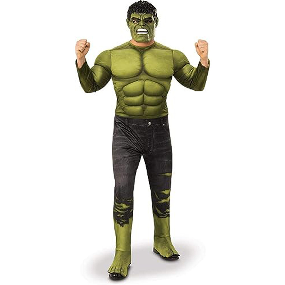 Men's Marvel Avengers 4 Deluxe Hulk Costume and Mask