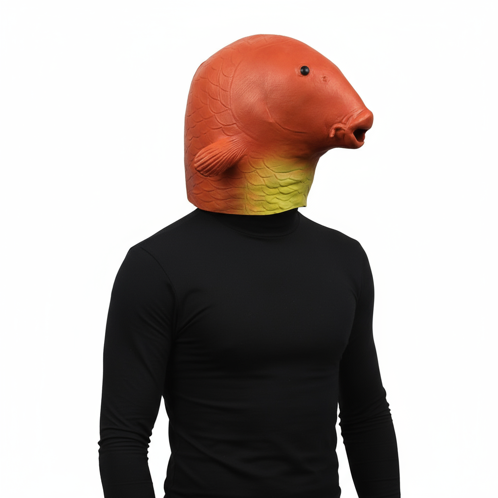 Carp Fish Head Mask Prop - Carp Fish Cosplay Costume Mask