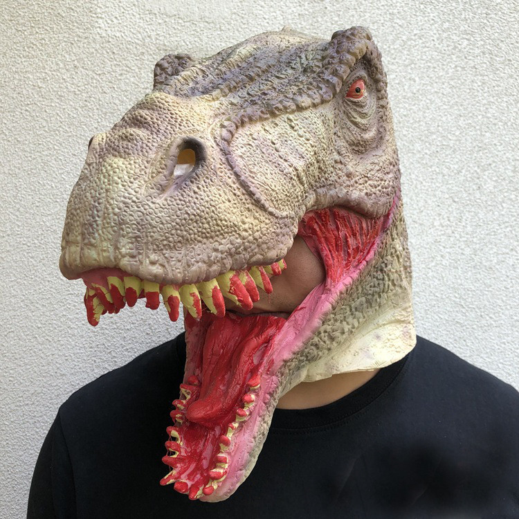 Jurassic World T-Rex Dinosaur Mask Prop - Tyrannosaurus Rex Dino Cosplay Costume Mask