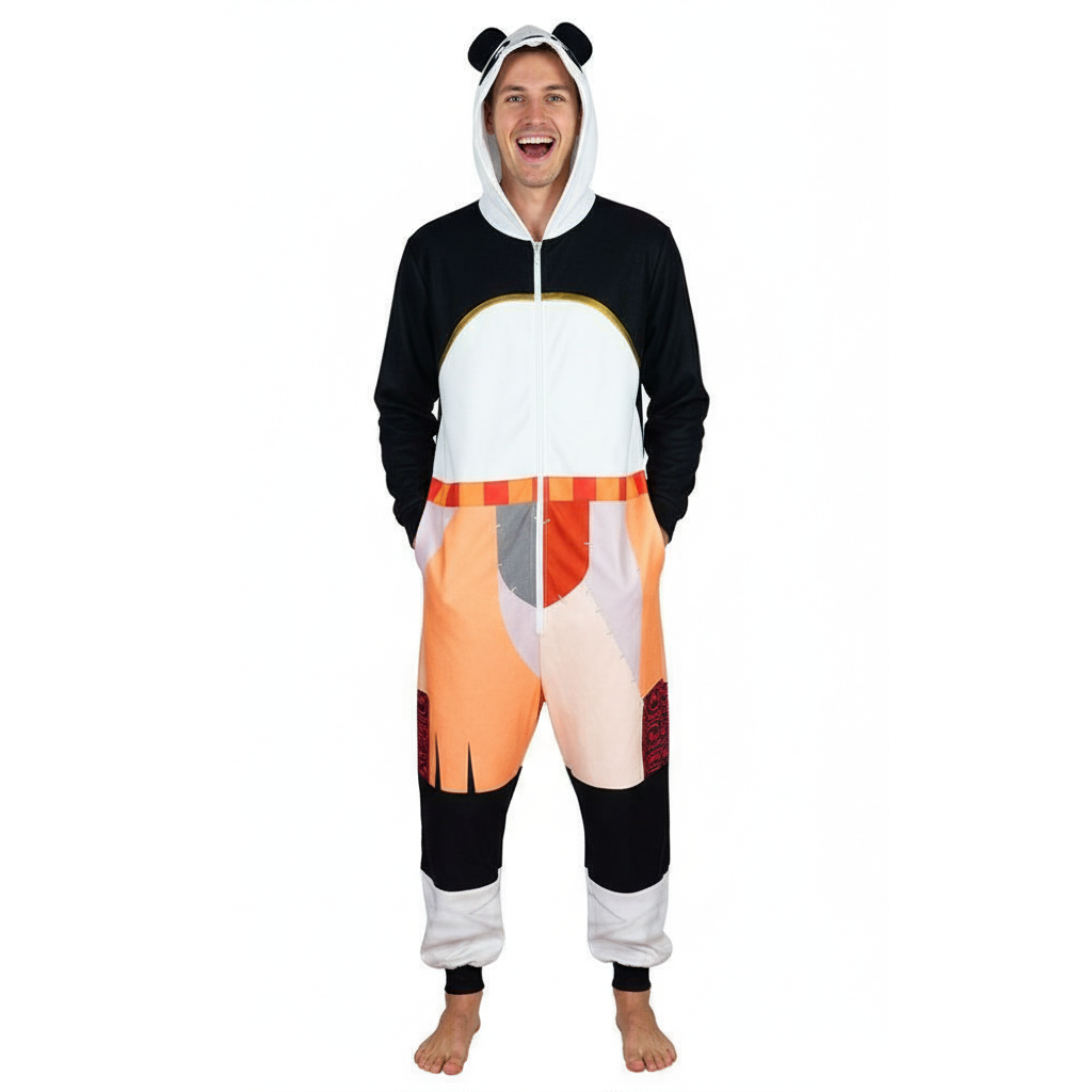 Kung Fu Panda Po Costume - Onesie Cape Set Kung Fu Panda Cosplay