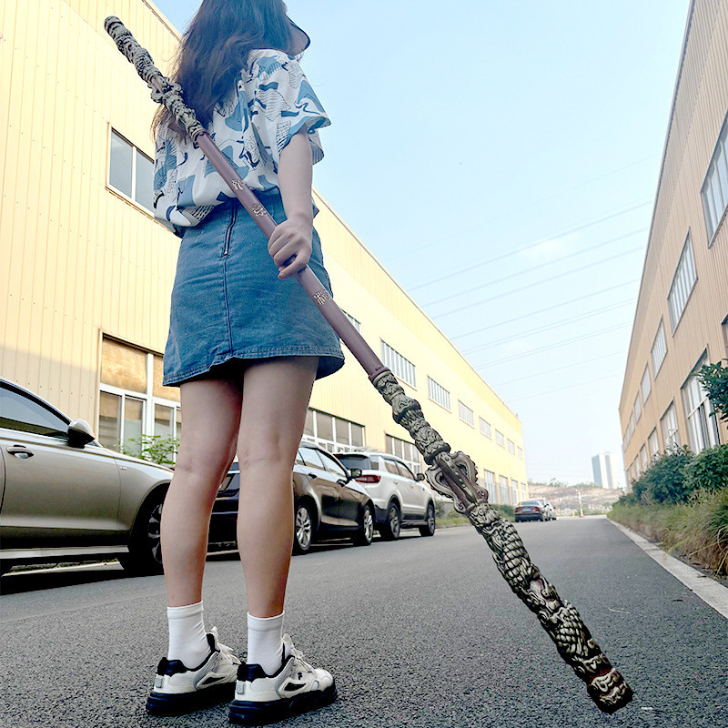 Black Myth: Wukong Jingubang Prop - Pattern Wukong Jingubang Cosplay Costume Prop