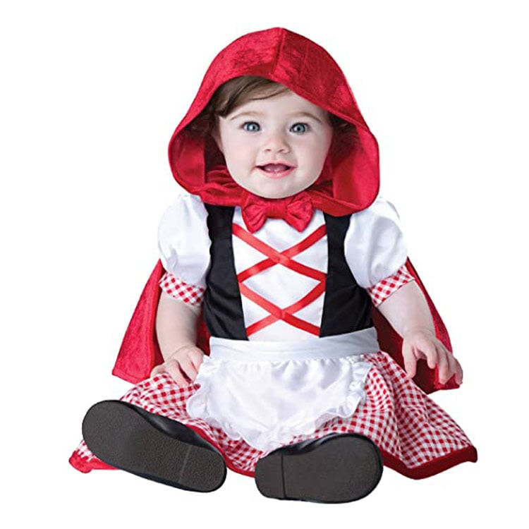 Baby Little Red Riding Hood Costume InCharacter - Onesie Jumpsuit Little Red Riding Hood Cosplay