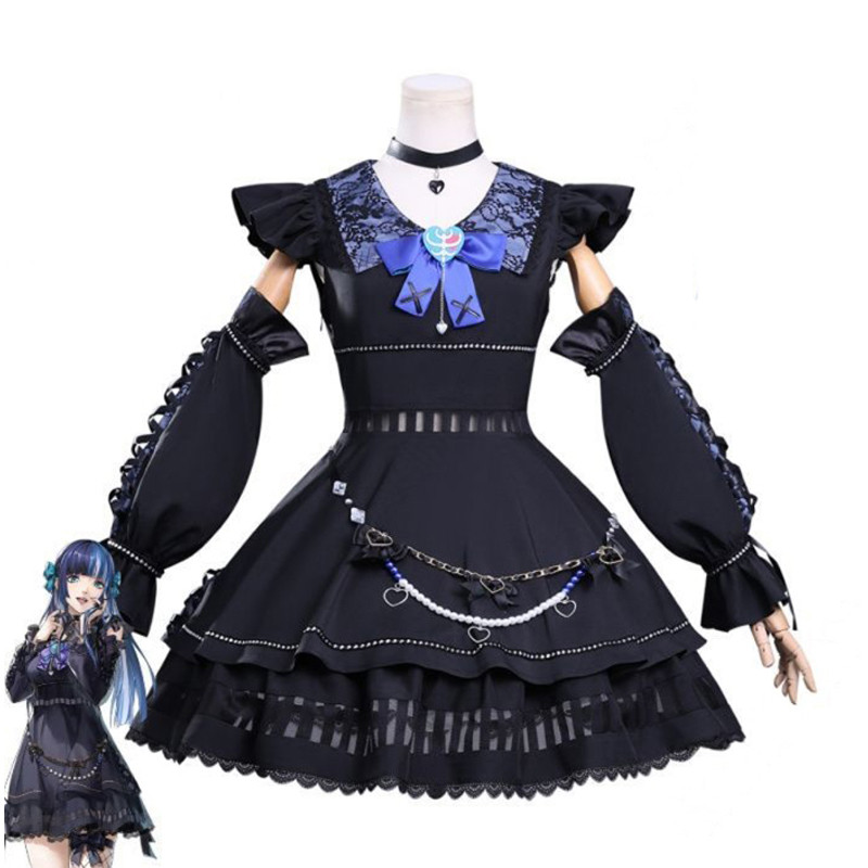 P5X Shikano Ichigo Costume - Black Mini Dress Shikano Ichigo Cosplay