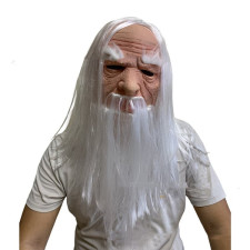 Lord Of The Rings Gandalf The White Mask - Gandalf The White Cosplay Costume Mask Prop