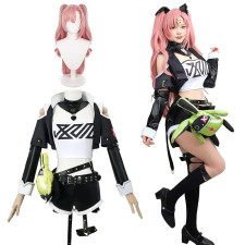 Zenless Zone Zero Nicole Demara Costume - White Black Top Shorts Jacket Set Nicole Demara Cosplay