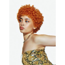 Ice Spice Wig - Orange Curly Ginger Afro Wig Ice Spice Cosplay Costume