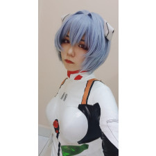 Neon Genesis Evangelion Rei Ayanami Wig  - Rei Ayanami Cosplay Costume Wig