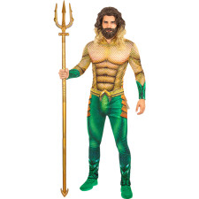 Aquaman Deluxe Costume Muscle Aquaman Cosplay