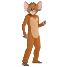Kids Jerry From Tom and Jerry Costume - Overall Mask Set Jerry Cosplay