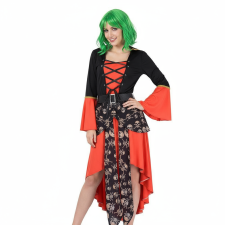 Women Pirate Costume - Red Black Dress Pirate Cosplay