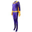 DC Comics Batgirl Barbara Gordon Costume - Purple Bodysuit Cape Batgirl Cosplay