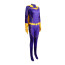 DC Comics Batgirl Barbara Gordon Costume - Purple Bodysuit Cape Batgirl Cosplay