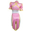 Street Fighter Chun Li Costume - Pink Fighting Dress Chun Li Cosplay
