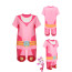 Girls Cosmicrew: Storm Force Rainbow Costume - Pink Shirt Set Rainbow Cosplay