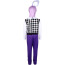 Inside Out Fear Costume - Purple Suit Mask Set Fear Cosplay
