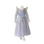 Girls Wicked Glinda Costume - Shiny Purple Dress Glinda Cosplay