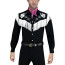Barbie Movie 2023 Ken Costume - Cowboy Black And White with Hat Ken Cosplay