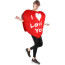Love Heart Costume - Bodysuit Valentines Day Love Heart Cosplay