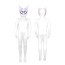 Sprunki Incredibox Wenda Costume - Bodysuit White Sprunki Cosplay