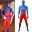 Justice League The Atom Ray Palmer Costume - Blue Red Bodysuit Atom Cosplay